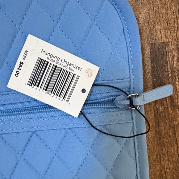 Vera Bradley Sky Blue Hanging Cosmetic Bag - Picture 7 of 12